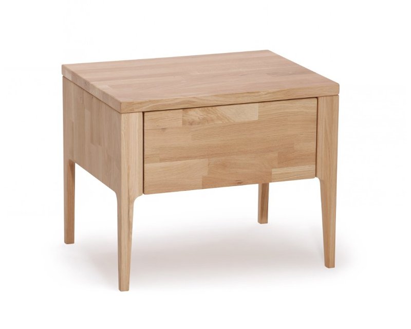 Artisan Furniture Massief Houten 2-Lades Nachtkastje met Open Plank