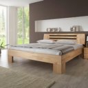 Houten bed Max kern beuken geolied met open poten