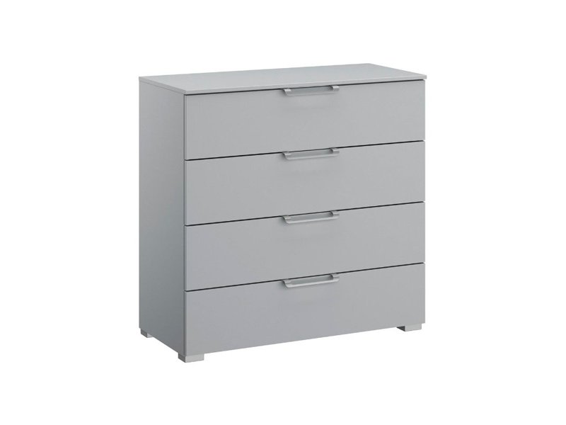 Zijde grijs 4 ladencommode