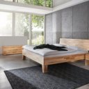 Houten bed Tim kern beuken geolied met schuine poten