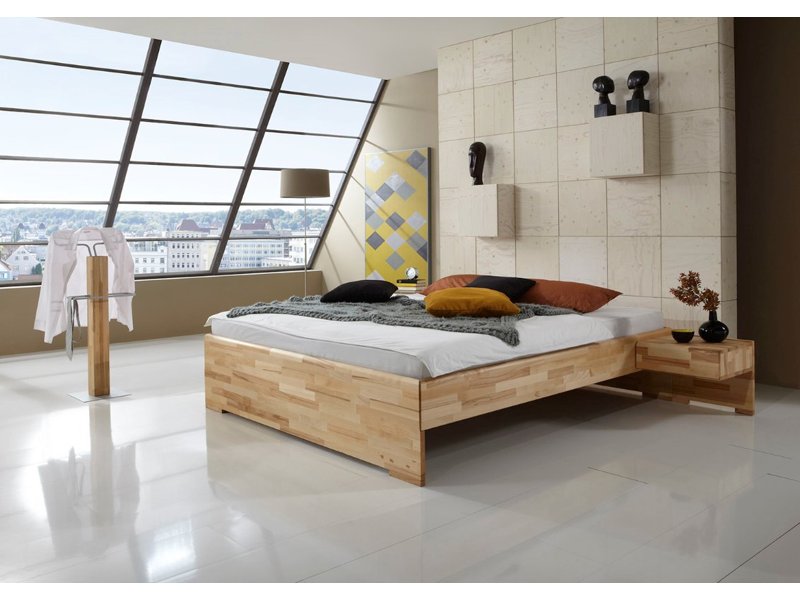 Houten bed Multi zonder hoofdbord kern beuken geolied