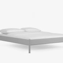 Eenvoudig bed Simone zilver