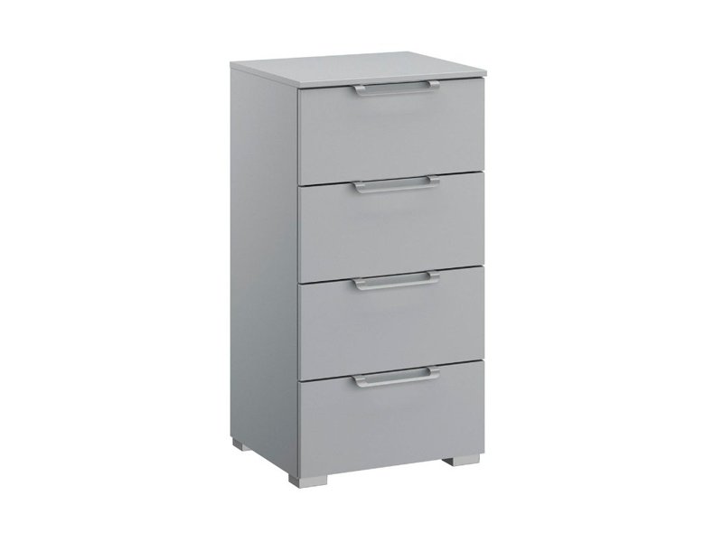 Zijde grijs ladenconsole met 4 laden