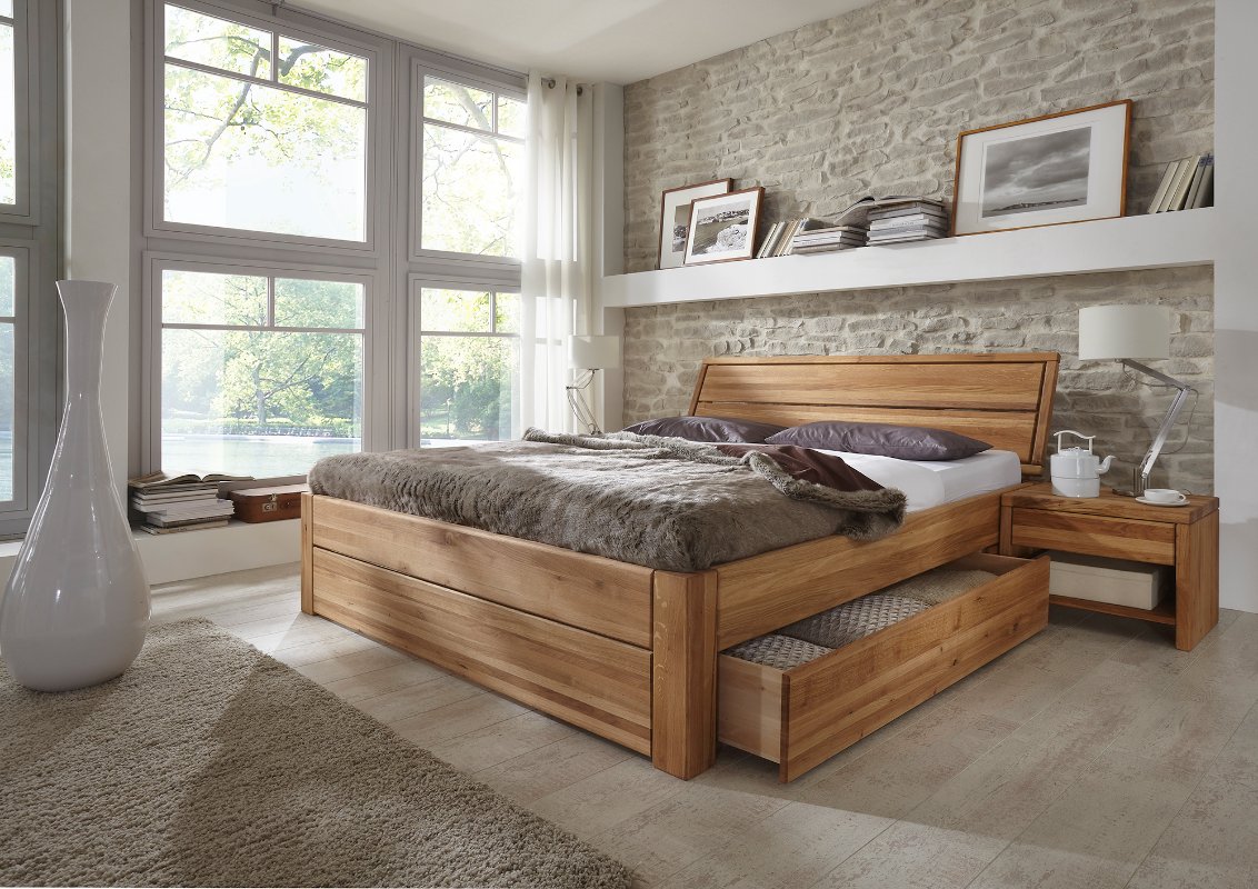 Doorzichtig haag hoofdpijn Tweepersoons houten bed | Kopenhagen | Slaapkamerweb