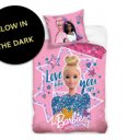 Kinder dekbedovertrek Barbie Glow In The Dark