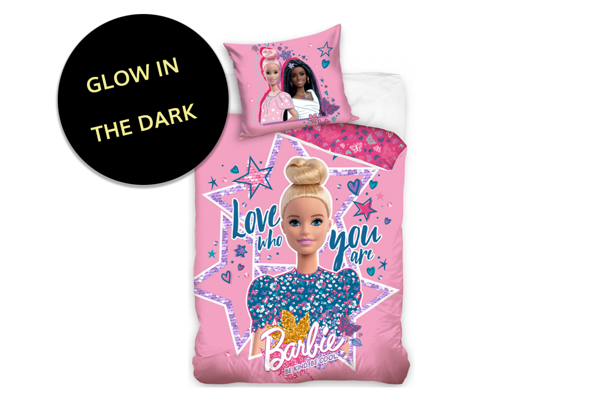 Kinder dekbedovertrek Barbie Glow In The Dark