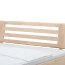 Detail hoofdbord houten bed Max natuur beuken geolied