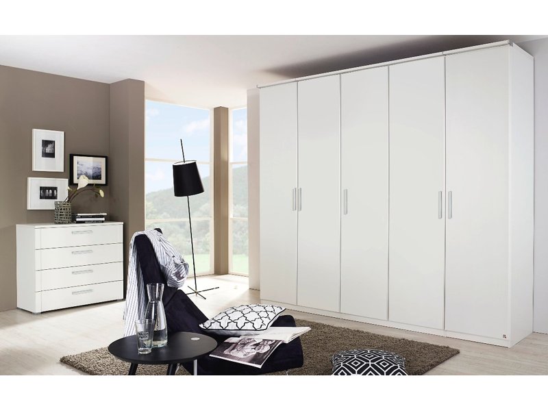 Draaideurkast Royal Modern 300cm breed met spiegels in het wild eiken
