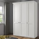 Draaideurkast Comfort Rustic 3 drs roomwit