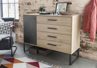 Commode Comfort Industrial met deur en laden