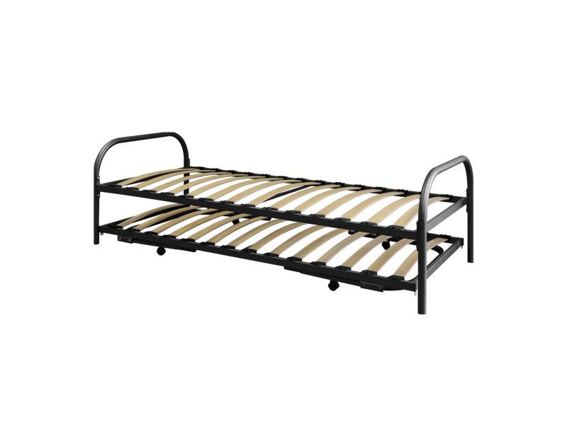 Wit dubbelbed