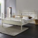 Metalen bed Venezia in de kleur zand