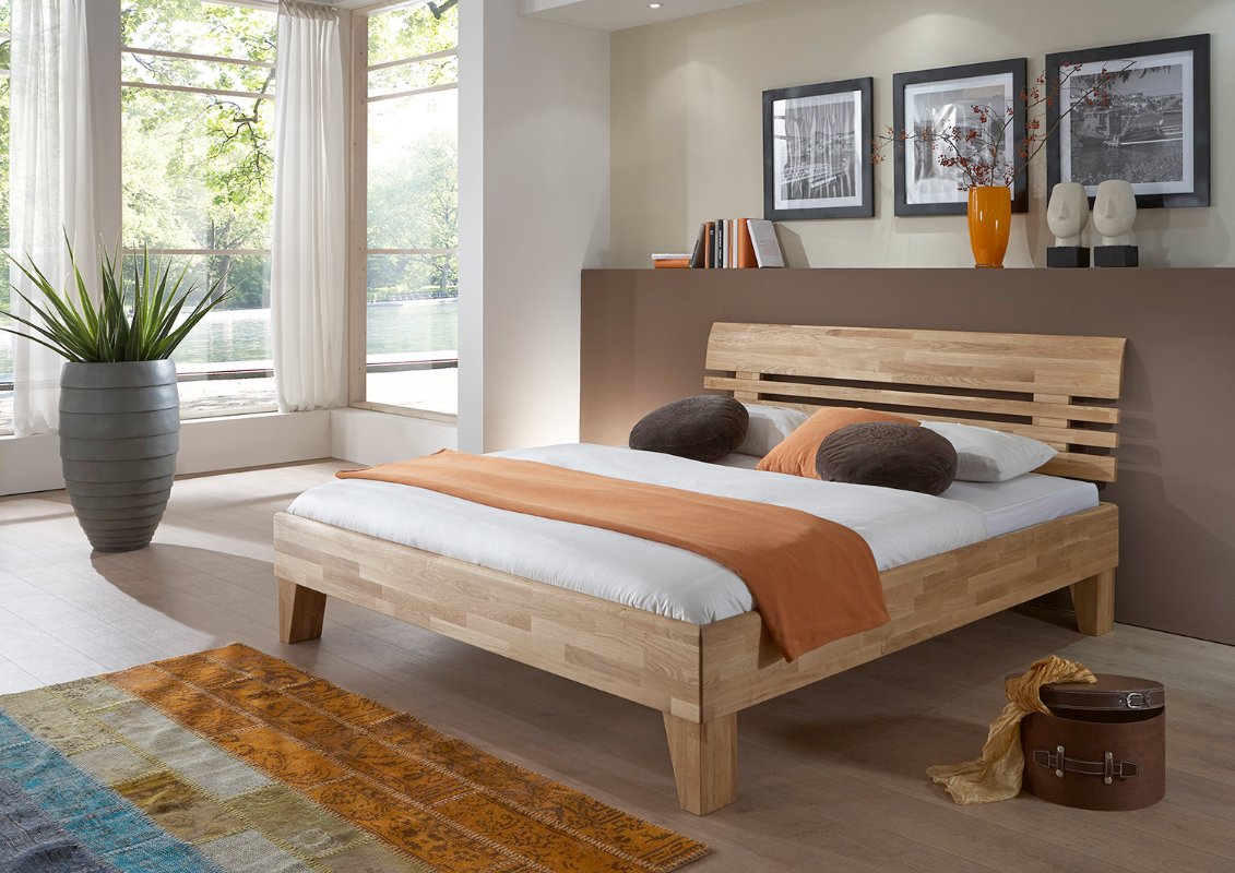 2 persoons houten bed | Slaapkamerweb