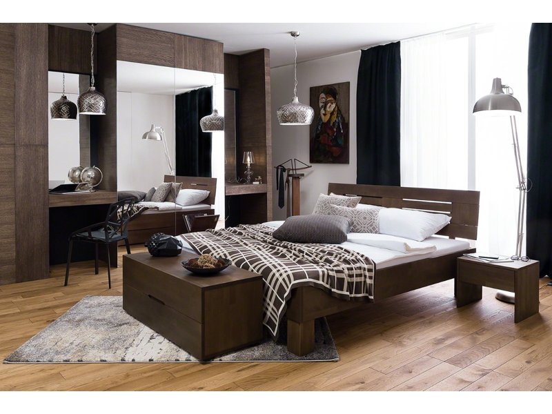 Houten bed Luuk wenge gebeitst