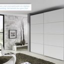 Voorraadmodel witte zweefdeurkast Royal Line 270 x 223 cm