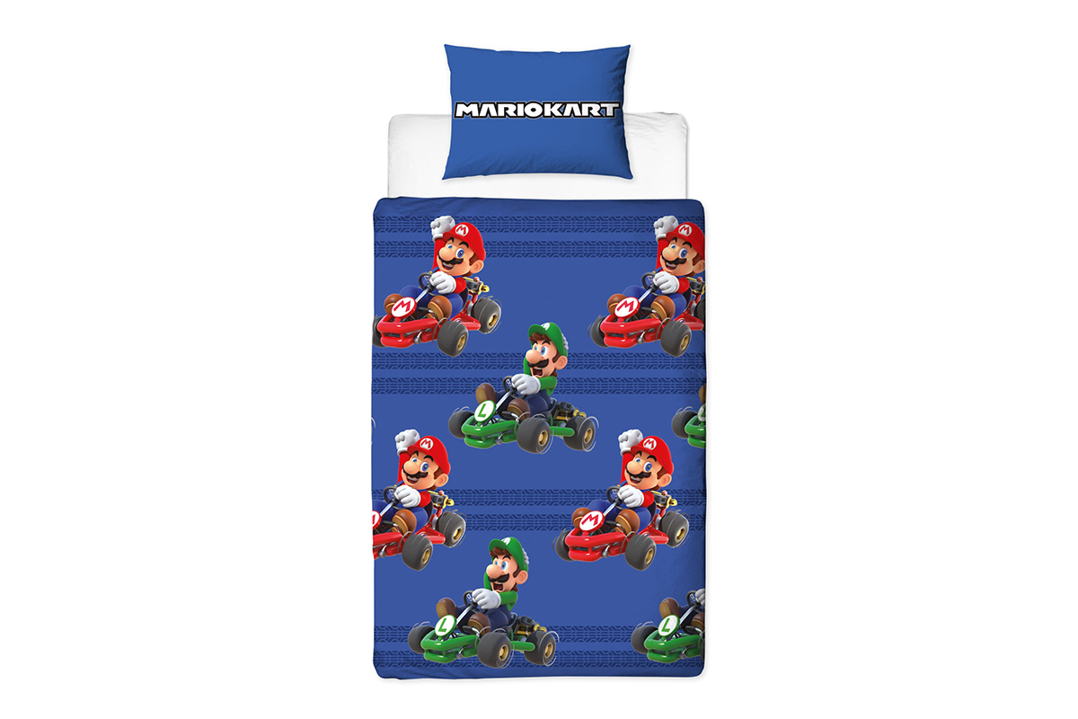 Kinder dekbedovertrek Super Mario Kart