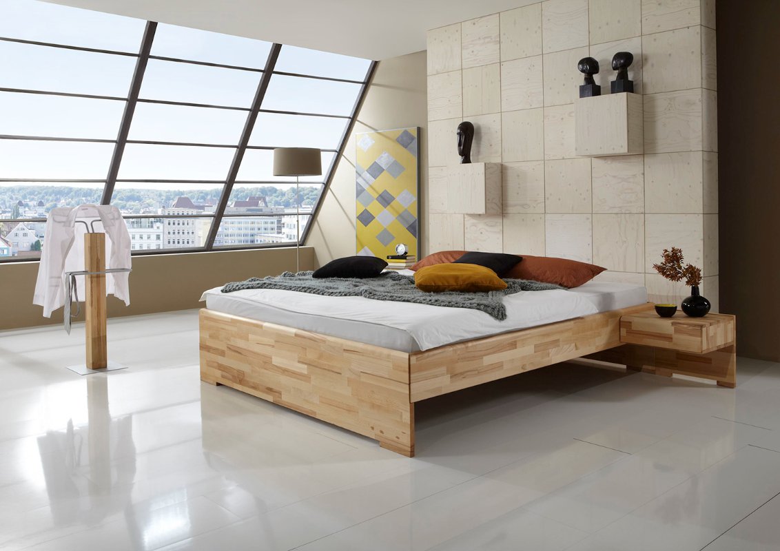houten bed multi tweepersoons slaapkamerweb