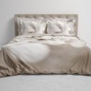 Dekbedovertrek Rust op bed