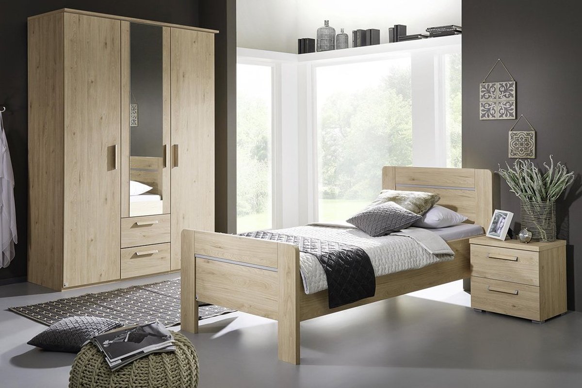 Bed voor senioren Hannah eiken white wash