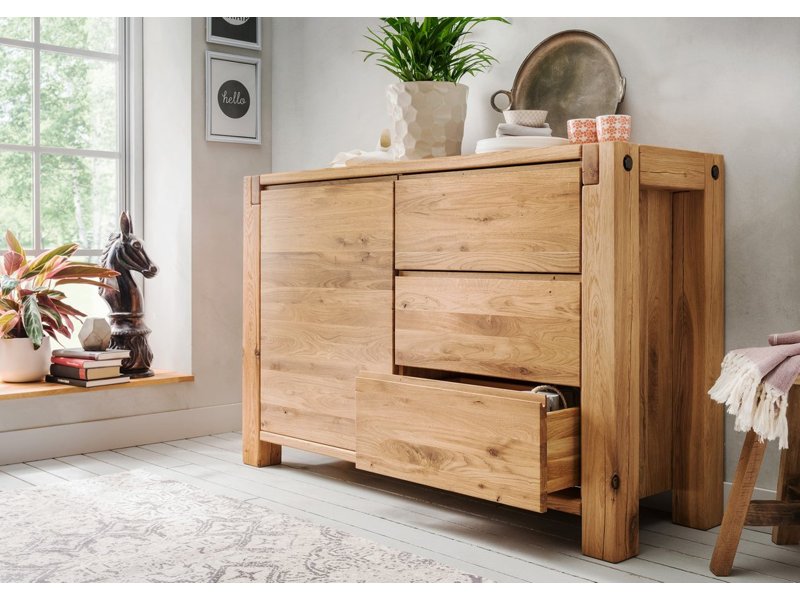Wild eiken combi commode