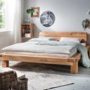 Massief houten bed Woody