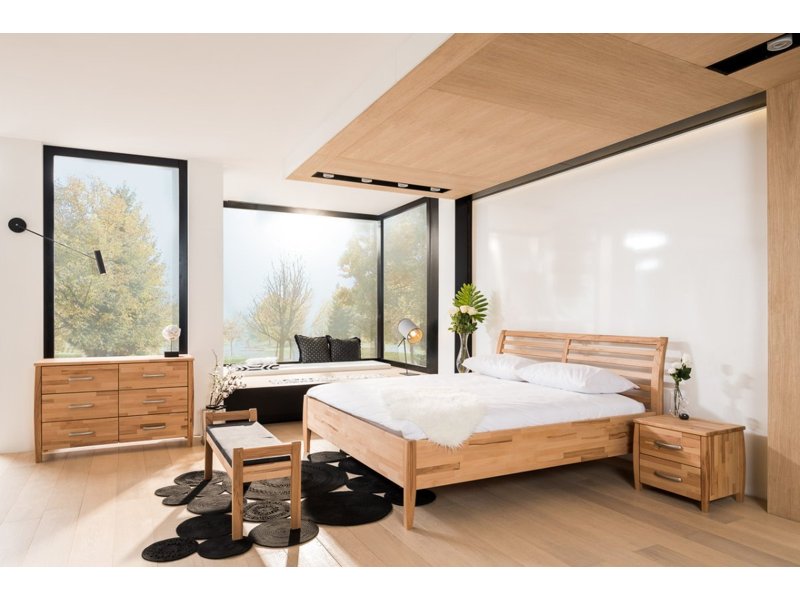 Bed op comfort hoogte kern beuken geolied