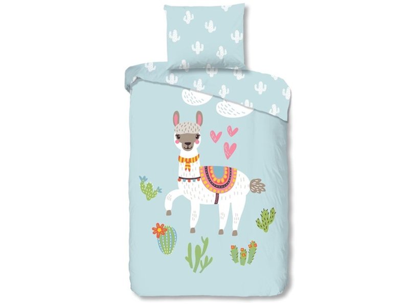 Kinder dekbedovertrek met alpaca