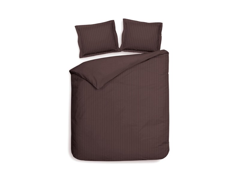 Dekbedovertrek Uni Linea Warm bruin