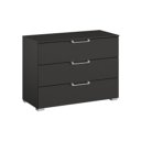 Zijde grijs ladencommode 3 laden