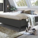 Tweepersoonsbed Comfort Milaan met kast antraciet