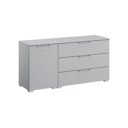 Zand eiken combicommode met deur links