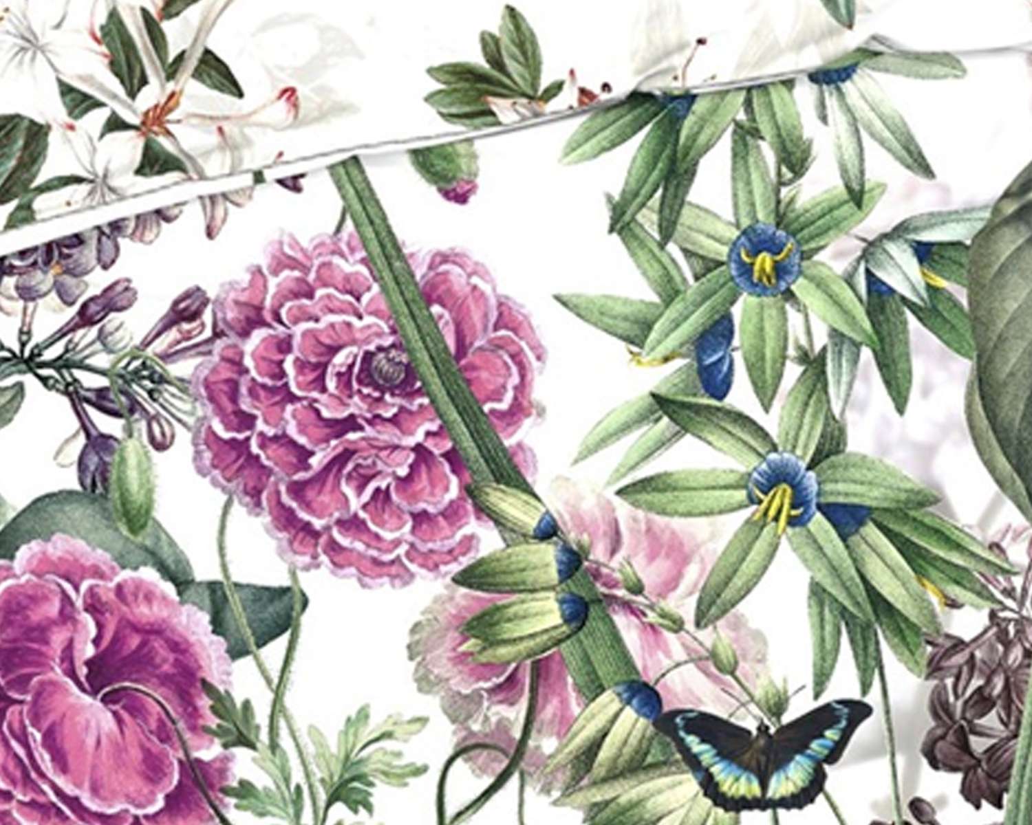Blauw bloemen dekbedovertrek kopen? Fris design