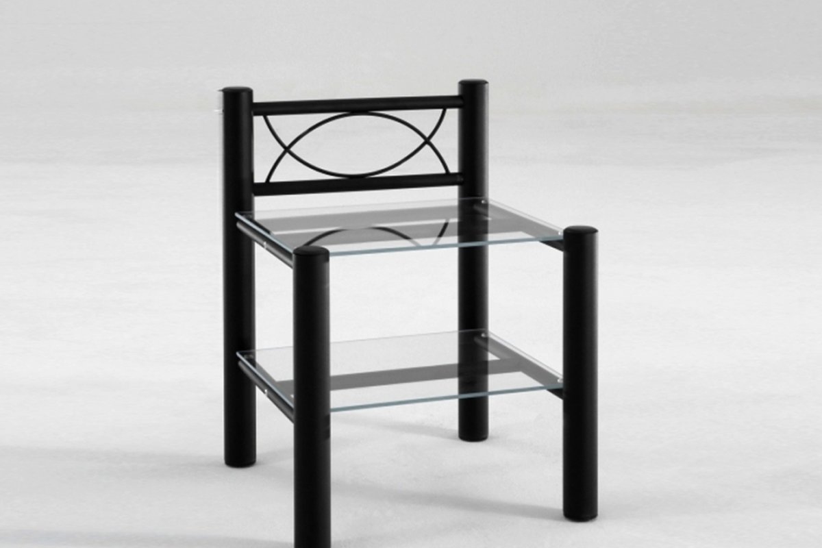 Metalen nachttafel Lotus