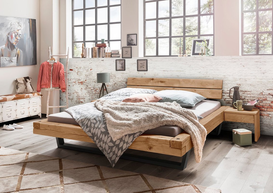 kapperszaak Eenvoud lus Luxe houten bed Logan | Gratis bezorging en montage