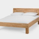 Massief beuken gelakt houten bed Luuk