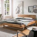 Massief eiken balken bed