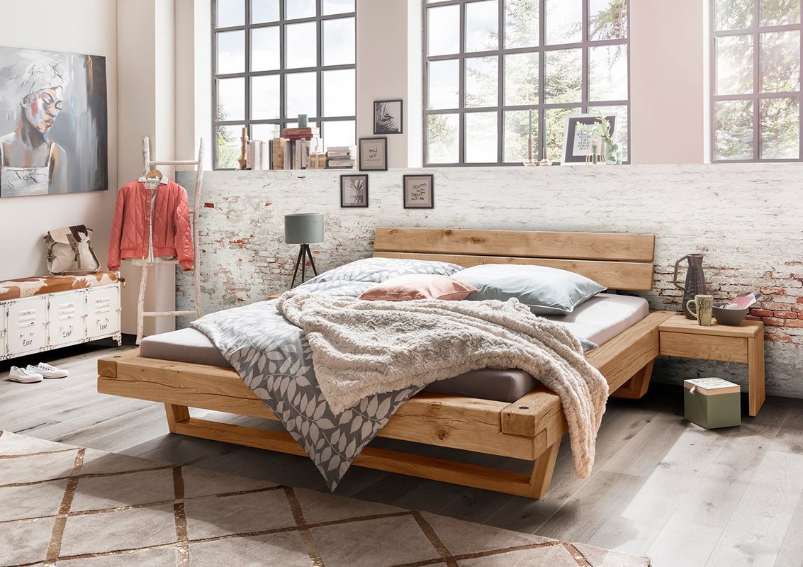 kapperszaak Eenvoud lus Luxe houten bed Logan | Gratis bezorging en montage