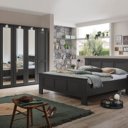 Draaideurkast Comfort Rustic met bed en spiegels + spots