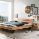 Tweepersoons houten balkenbed