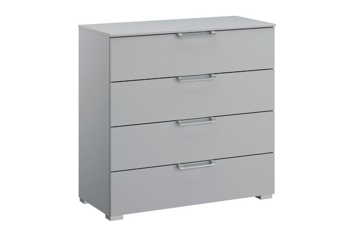 Zijde grijs 4 ladencommode