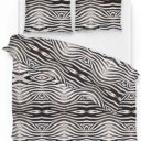 1 persoons, 2 persoons,Lits-jumeaux en Lits-jumeaux XL dekbedovertrek katoen zwart wit zebra