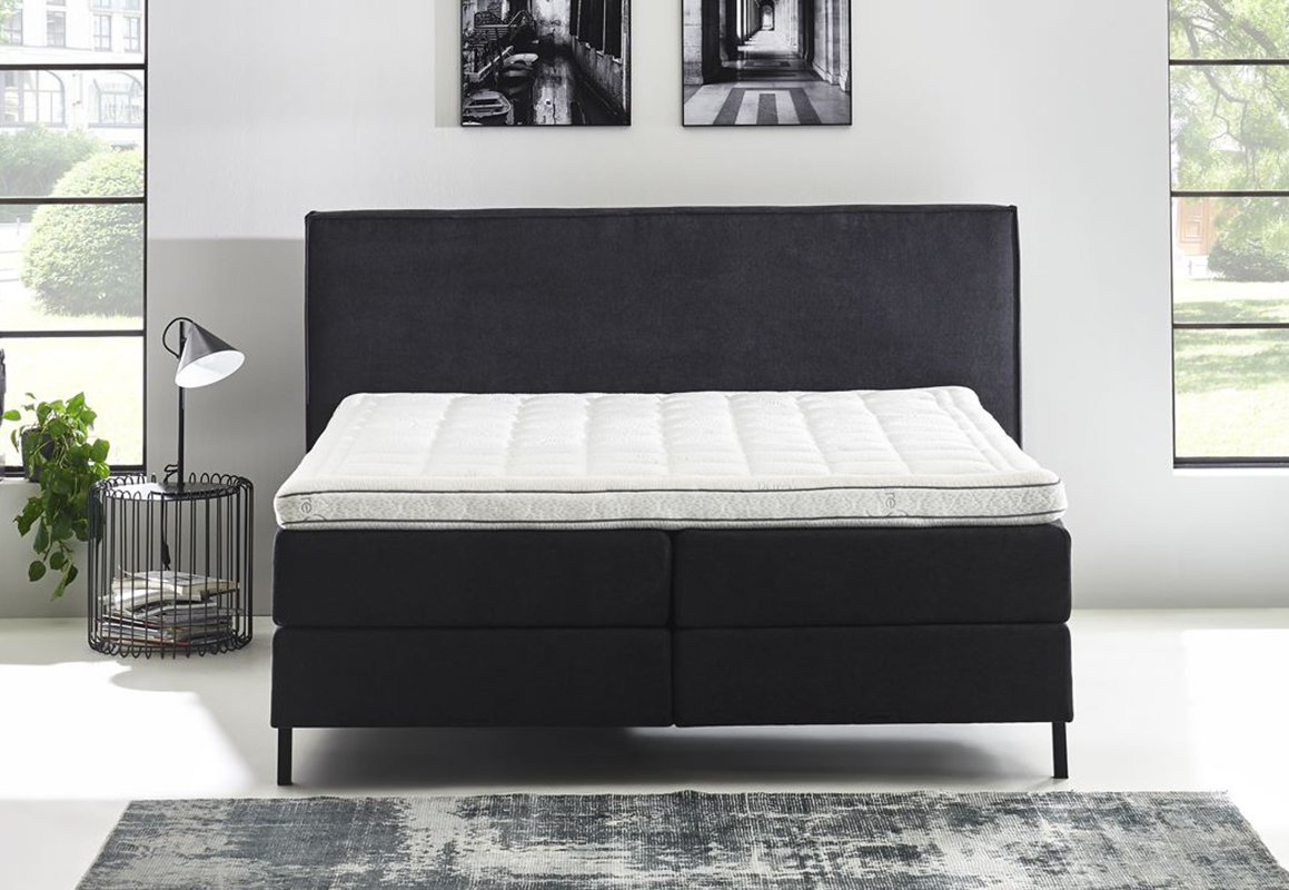 Complete luxe boxspring met hoofdbord en hoogwaardige topmatras