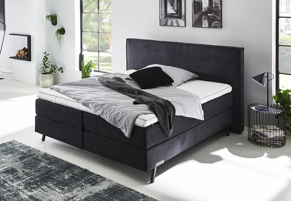 Complete luxe boxspring met hoofdbord en hoogwaardige topmatras