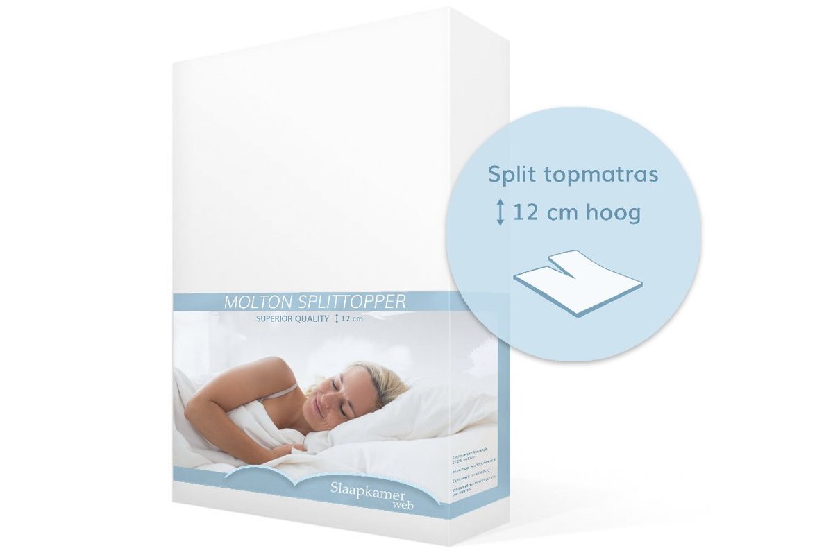 Moltonhoes voor split topper