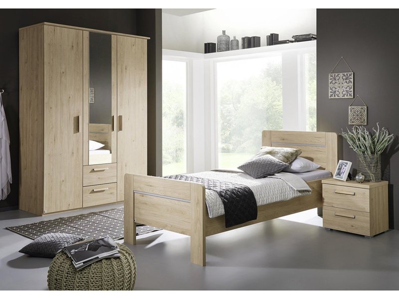 Bed voor senioren Hannah eiken white wash