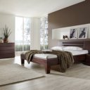 Houten bed Max wenge gebeitst met tapse poten