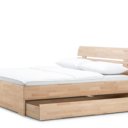 Houten bed Multi met hoofdbord Gijs en één grote lade