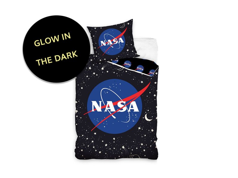 Kinder dekbedovertrek NASA Glow In The Dark voorkant