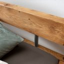 Robuust houten balkenbed Kingston hoofdbord balk