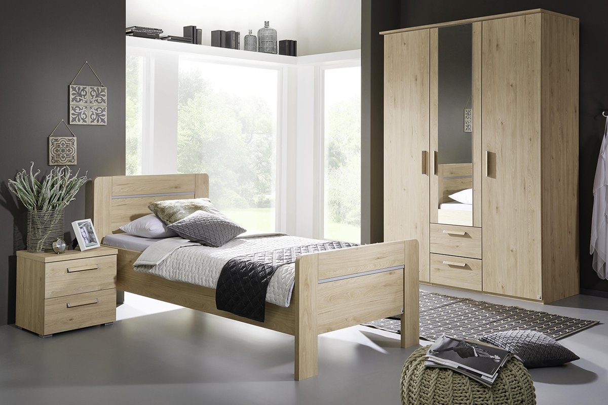 Bed voor senioren Hannah eiken white wash